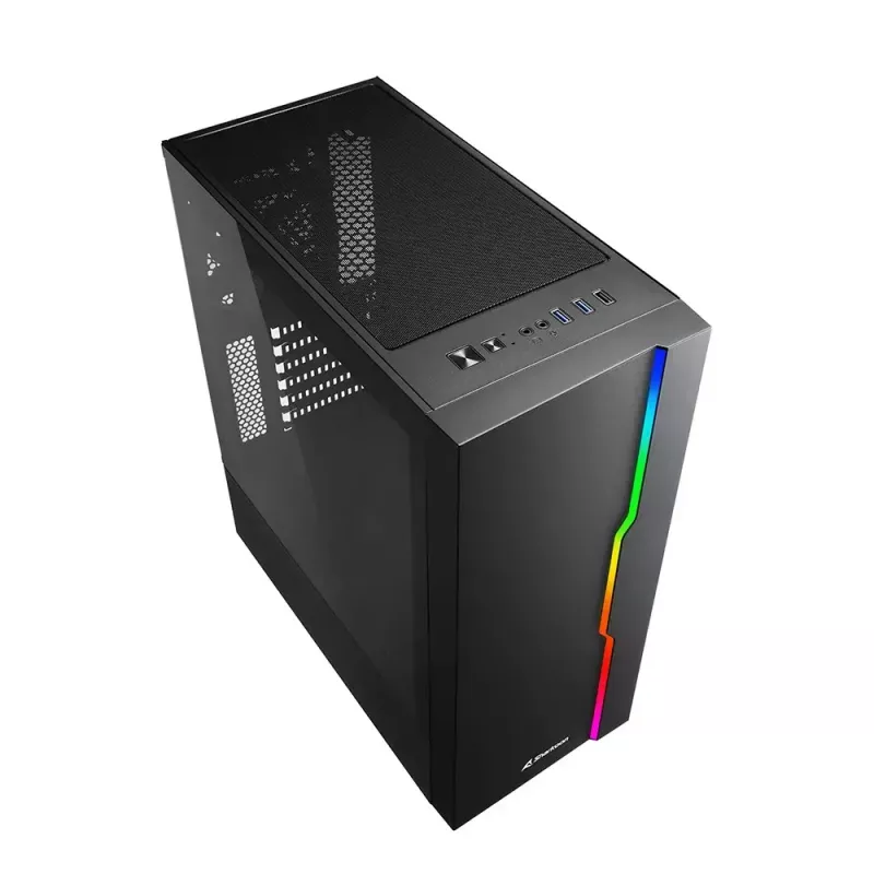 Case PC Sharkoon RGB Slider Midi Tower nero