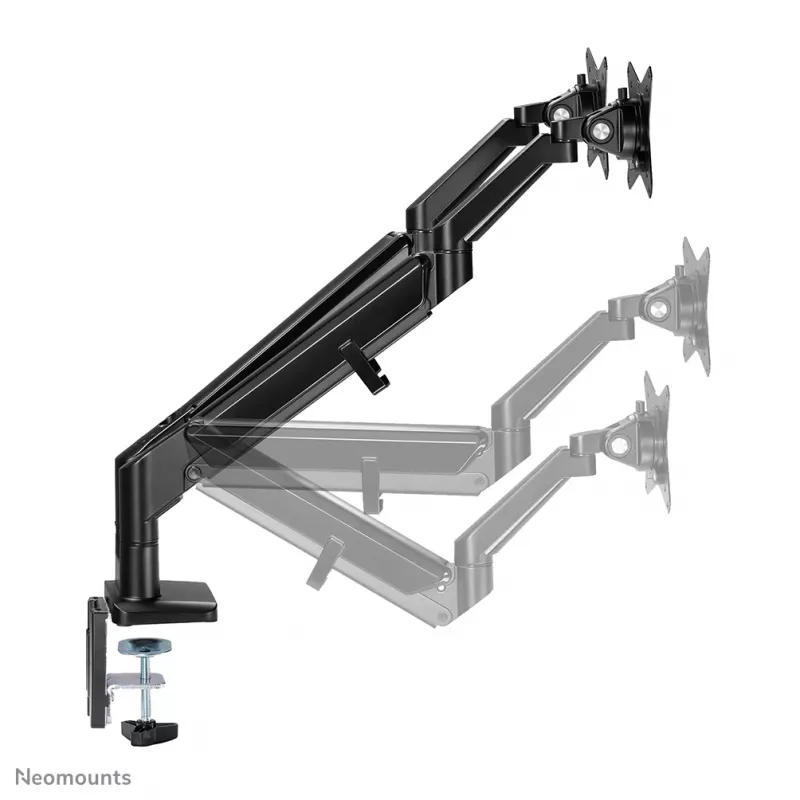 Braccio per monitor Neomounts DS70-810BL2 17-32 inch – a gas – salva spazio – stop a 180°