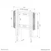 Supporto a parete per TV Neomounts WL30-550BL12 24-65