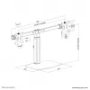 Neomounts FPMA-D865D Nero supporto monitor 10-27 pollici - molla a gas