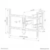 Neomounts WL40-550BL16 Supporto a parete per TV 40-65 pollici - completamente orientabile - installazione semplice