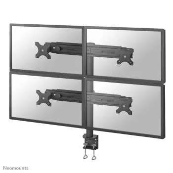 Neomounts FPMA-D700D4 Supporto monitor 19-30 pollici, morsetto da tavolo, 8 kg, 48,3 cm (19 pollici), 76,2 cm (30 pollici), 100 x 100 mm, nero