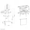 Neomounts NS-M1250WHITE Carrello per TV 37-70 pollici - girevole