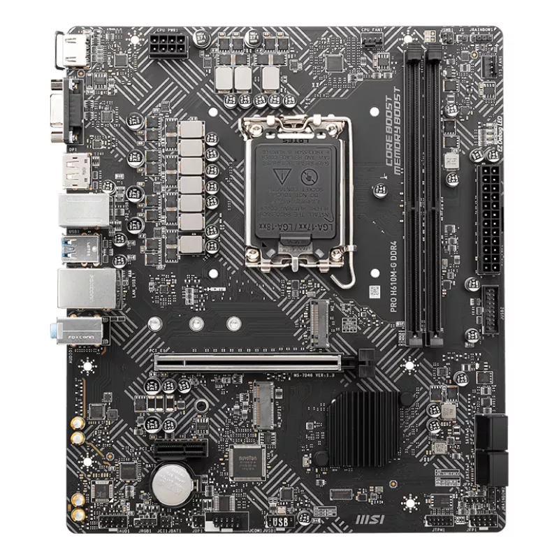 MSI PRO H610M-G DDR4 Scheda madre Intel H610 LGA 1700 micro ATX