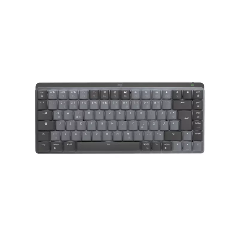 LOGITECH Mx Mechanical Mini Tastiera wireless illuminata minimalista - grafite Tactile Quiet Qwertz tedesco