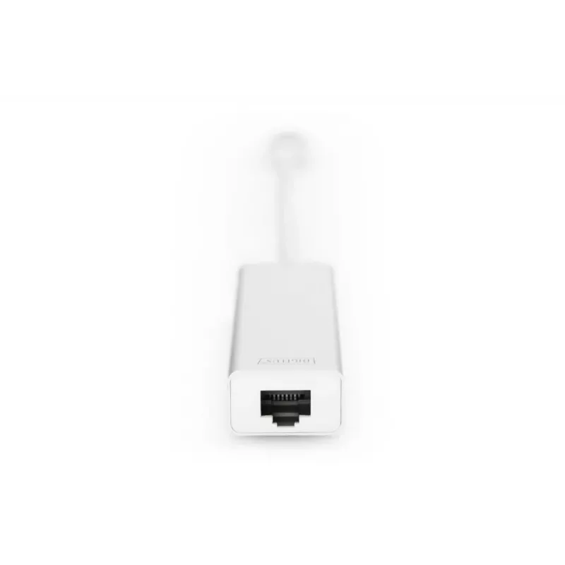 DIGITUS Hub USB 3.0 a 3 porte e adattatore Gigabit LAN 3xUSB A/F, 1xUSB A/M, 1xRJ45 LAN Supporta Windows e Mac OS