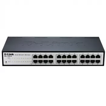 D-Link DGS-1100-24V2 Managed L2 Gigabit Ethernet (10/100/1000) 1U nero, grigio
