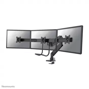 Neomounts NM-D775DX3 nero braccio monitor 17-27 pollici - gas spring - Topfix - stop 180°