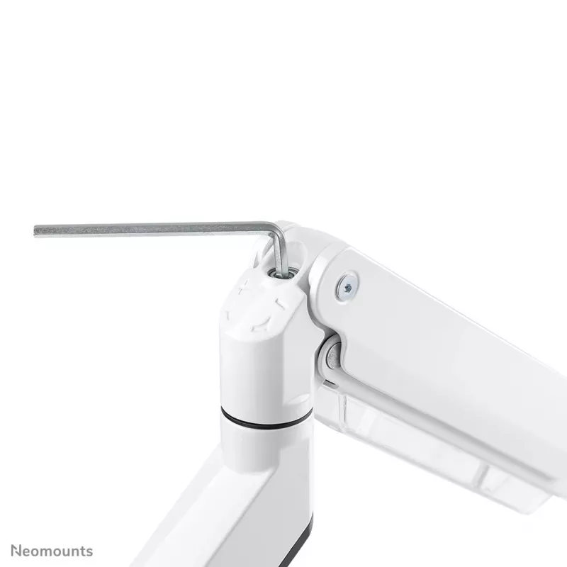 Neomounts NM-D775WHITEPLUS braccio monitor 10-49 pollici - gas spring - Topfix - stop 180°