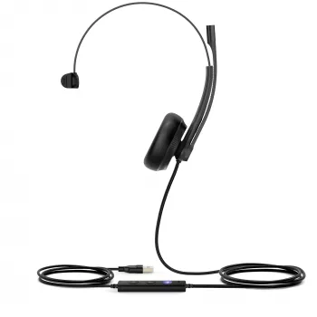 Yealink UH34 Mono Teams cuffia, con filo, ufficio/call center, 20 - 20000 Hz, 88 g, cuffia, nero