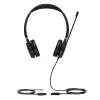 Yealink YHS36 cuffia con filo archetto ufficio/call center nero, argento
