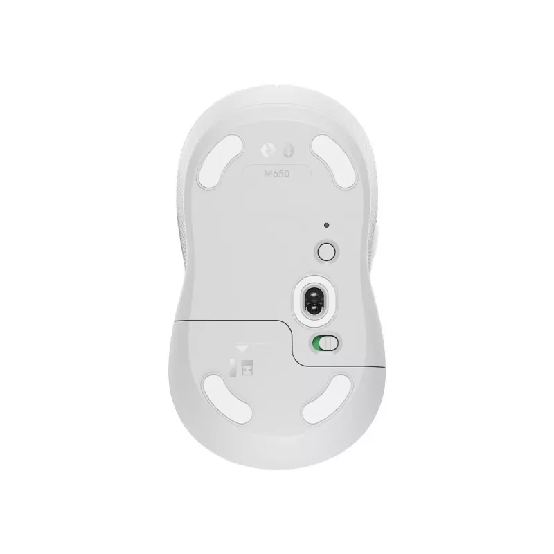 LOGITECH Signature M650 mouse wireless bianco sporco