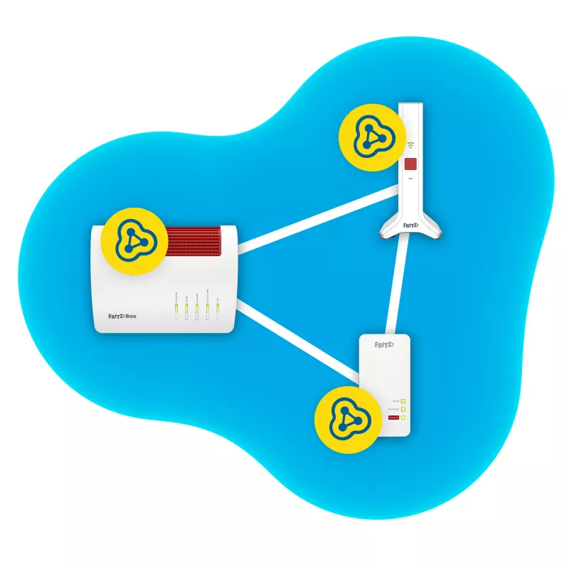 Repeater 3000 AX ripetitore di rete 2400 Mbit/s bianco