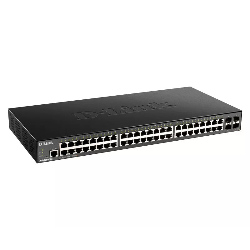 D-Link switch smart managed 48 porte Gigabit con 4 x 10G SFP+