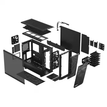 FRACTAL DESIGN Meshify 2 Light Tint vetro temperato nero