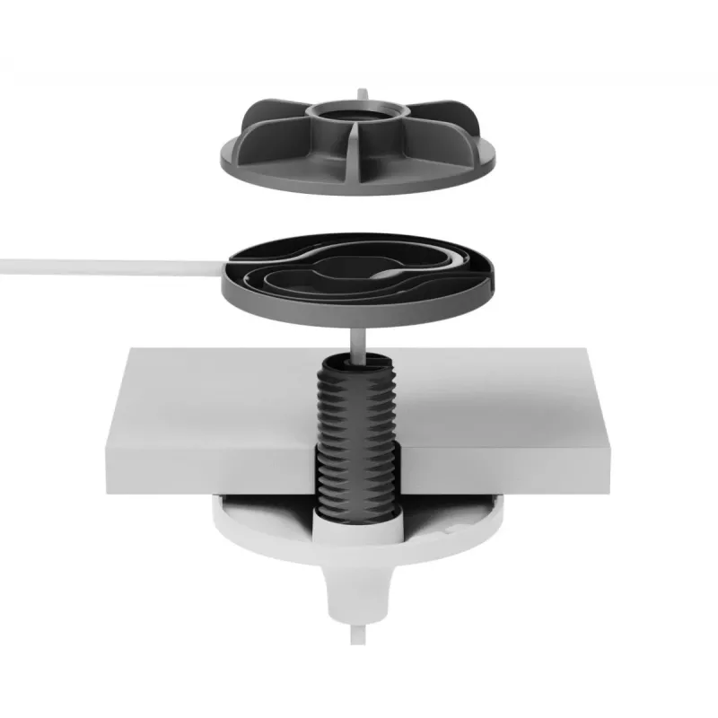 Logitech Mic Pod Pendant Mount (952-000123) supporto a soffitto per Rally Mic Pod, bianco