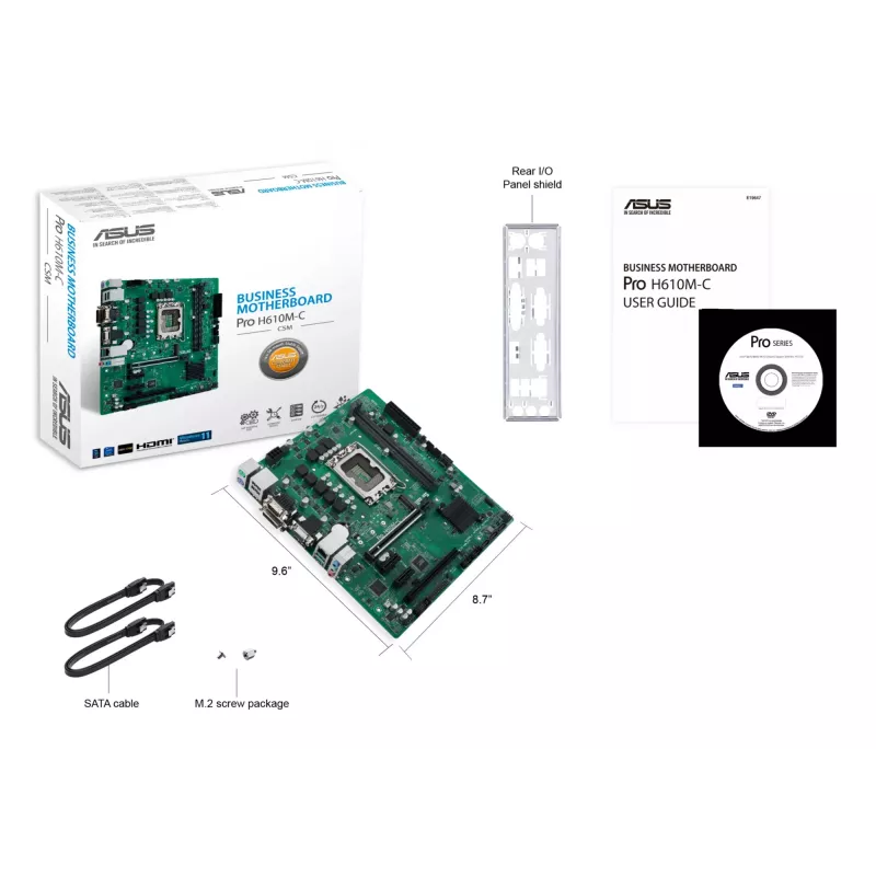 Scheda madre ASUS Pro H610M-C-CSM Intel H610 LGA 1700 micro ATX