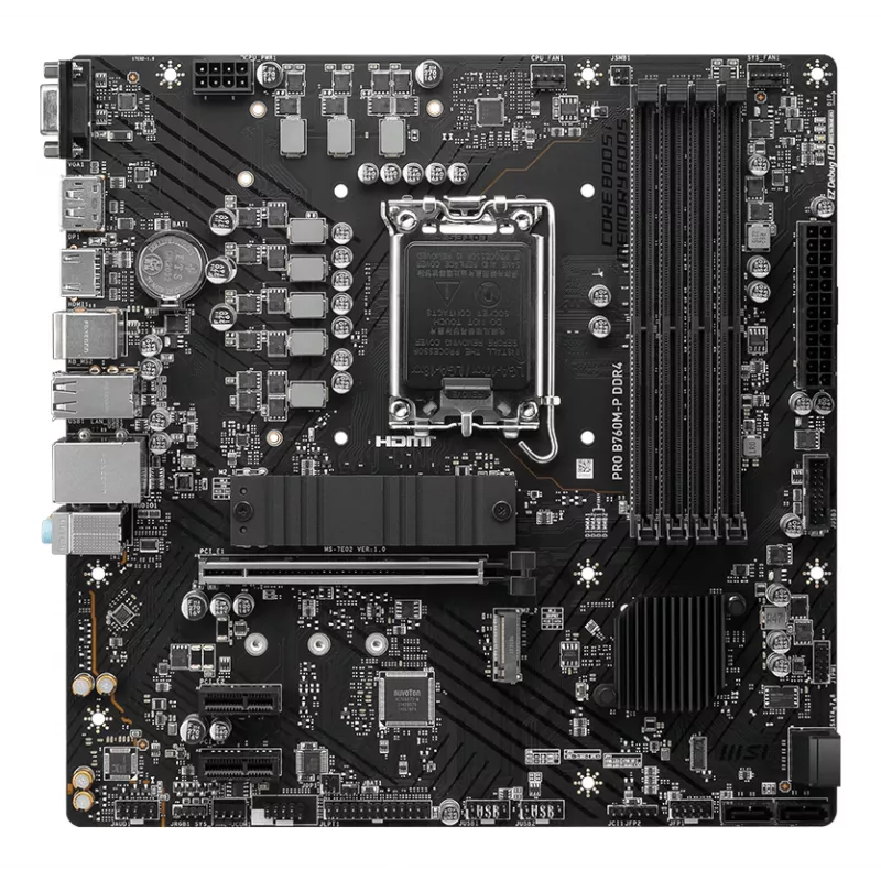 Scheda madre MSI PRO B760M-P DDR4 Intel B760 LGA 1700 micro ATX
