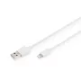 Cavo dati e ricarica DIGITUS USB-A a Lightning MFI C89, 2 m, bianco, 5 V, 2,4 A