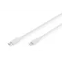 DIGITUS Type-C a Lightning MFI C94, 2m riempimento+AL+B guaina PVC bianco. OD:3.5mm