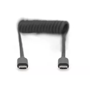 Cavo a spirale DIGITUS USB - Type-C a USB - Type-C, TPU USB 2.0, PD60W Max; 1m