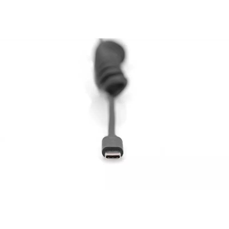 Cavo a spirale DIGITUS USB - Type-C a USB - Type-C, TPU USB 2.0, PD60W Max; 1m