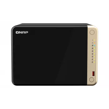 QNAP TS-664 NAS Tower Intel® Celeron® N5095 8 GB DDR4 0 TB QNAP QTS nero, bronzo
