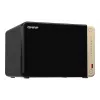 QNAP TS-664 NAS Tower Intel® Celeron® N5095 8 GB DDR4 0 TB QNAP QTS nero, bronzo
