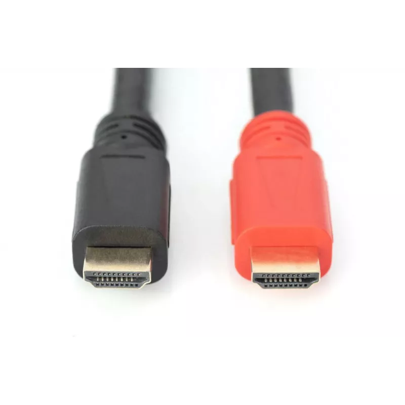 DIGITUS ASSMANN cavo di collegamento HDMI High Speed, tipo A, con amplificatore, M/M, 15m Full HD, CE, oro nero