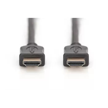 DIGITUS cavo di collegamento HDMI High Speed, tipo A M/M, 3m con Ethernet, Ultra HD 60p, oro nero