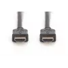 DIGITUS cavo di collegamento HDMI High Speed, tipo A M/M, 5m con Ethernet, Full HD 60p, oro nero