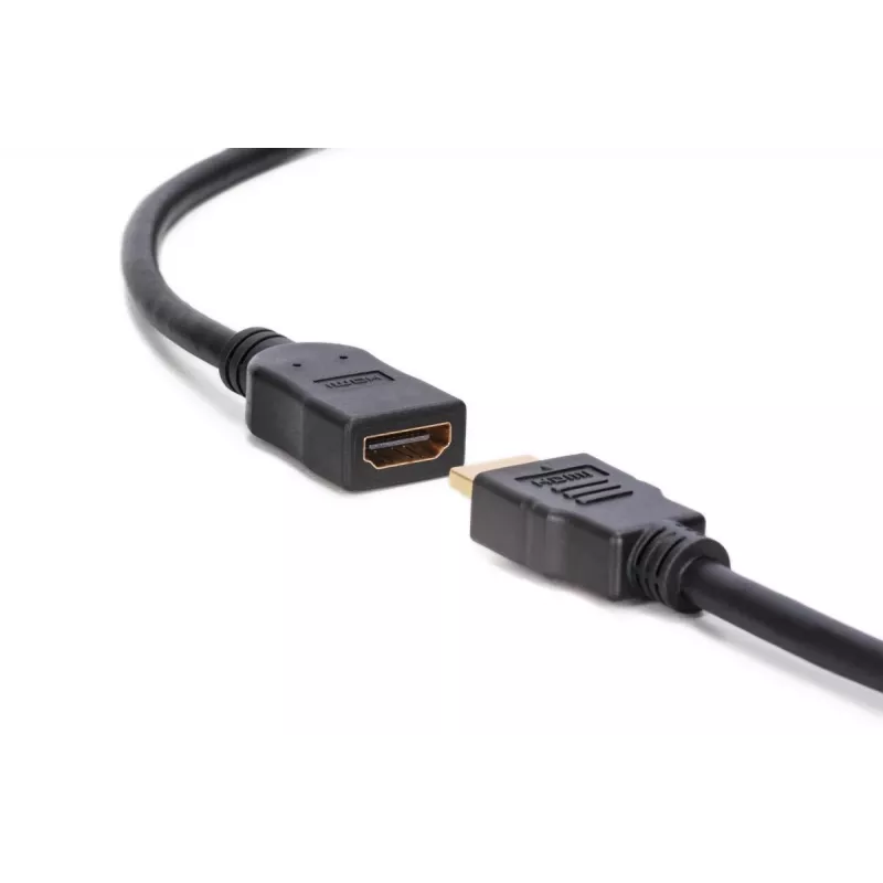 DIGITUS cavo prolunga HDMI High Speed, tipo A M/F, 3 m con Ethernet, Ultra HD 24p, oro nero