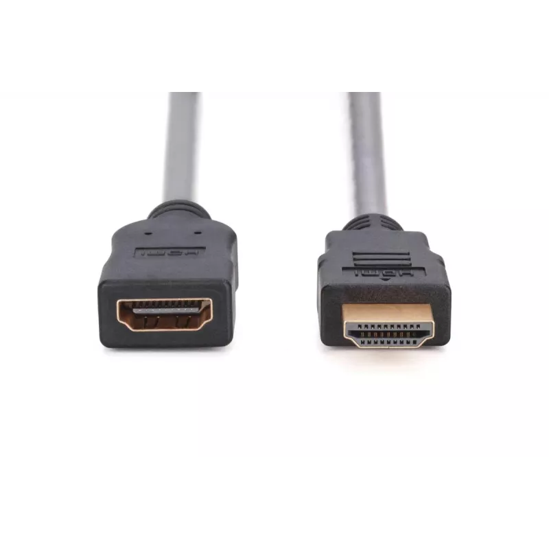DIGITUS cavo prolunga HDMI High Speed, tipo A M/F, 3 m con Ethernet, Ultra HD 24p, oro nero