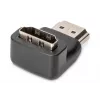 DIGITUS adattatore HDMI, tipo A, 90° angolare M/F, Ultra HD 60p, nero oro