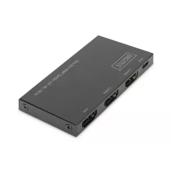 DIGITUS splitter HDMI ultra sottile, 1x2, 4K/60Hz HDR, HDCP 2.2, 18 Gbps, alimentazione Micro-USB