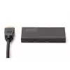 DIGITUS splitter HDMI ultra sottile, 1x2, 4K/60Hz HDR, HDCP 2.2, 18 Gbps, alimentazione Micro-USB