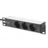 DIGITUS bundle di rete 10in – armadio 6U, ripiano grigio, PDU, switch 8 porte, patch panel CAT6