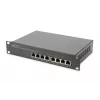 DIGITUS set di rete 10in-9U 312x300mm case ripiano PDU 8Port patch panel