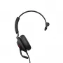 Jabra Evolve2 40 SE USB-A, UC Mono, con filo, telefonia/musica, 20 - 20000 Hz, 113 g, headset, nero