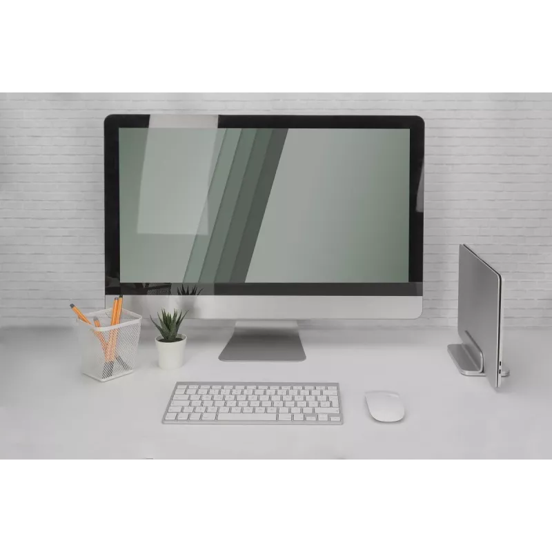 DIGITUS supporto verticale per notebook, alluminio argento