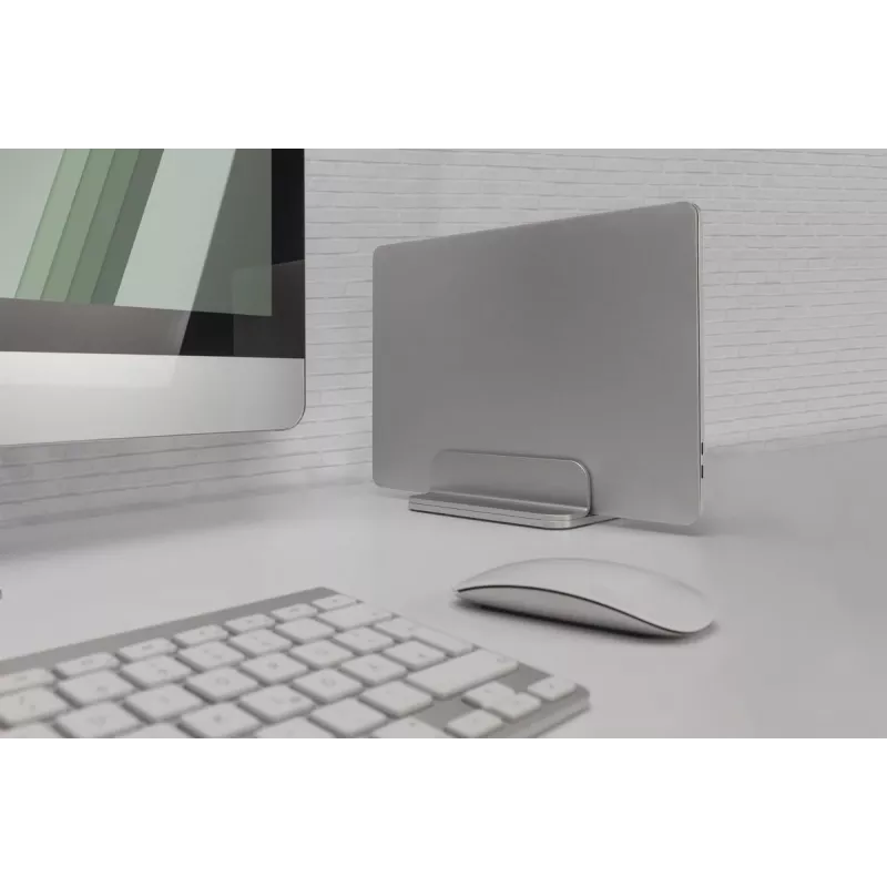 DIGITUS supporto verticale per notebook, alluminio argento