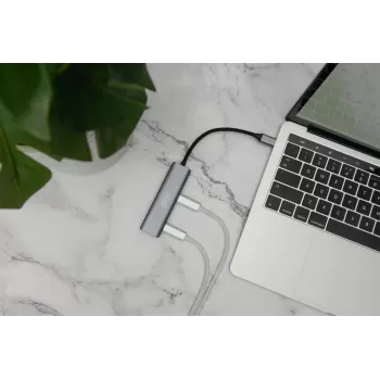 DIGITUS Hub USB-C 4 porte, 4x USB-C 3.1 Gen1, 5 Gbit/s