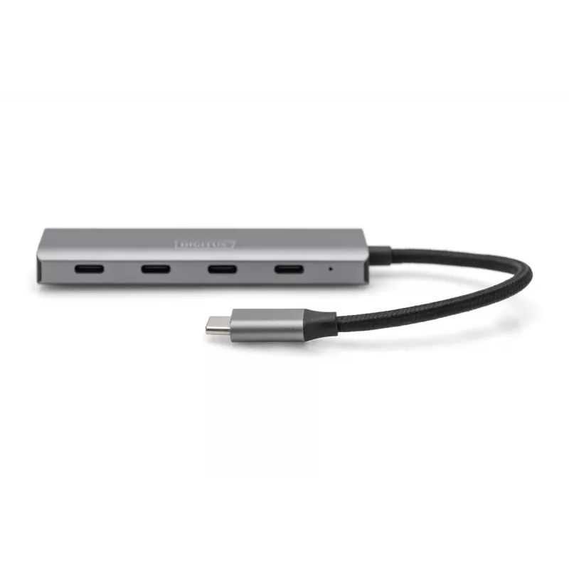 DIGITUS Hub USB-C 4 porte, 4x USB-C 3.1 Gen1, 5 Gbit/s