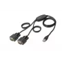 DIGITUS cavo USB 2.0 a 2x RS232 1,5m