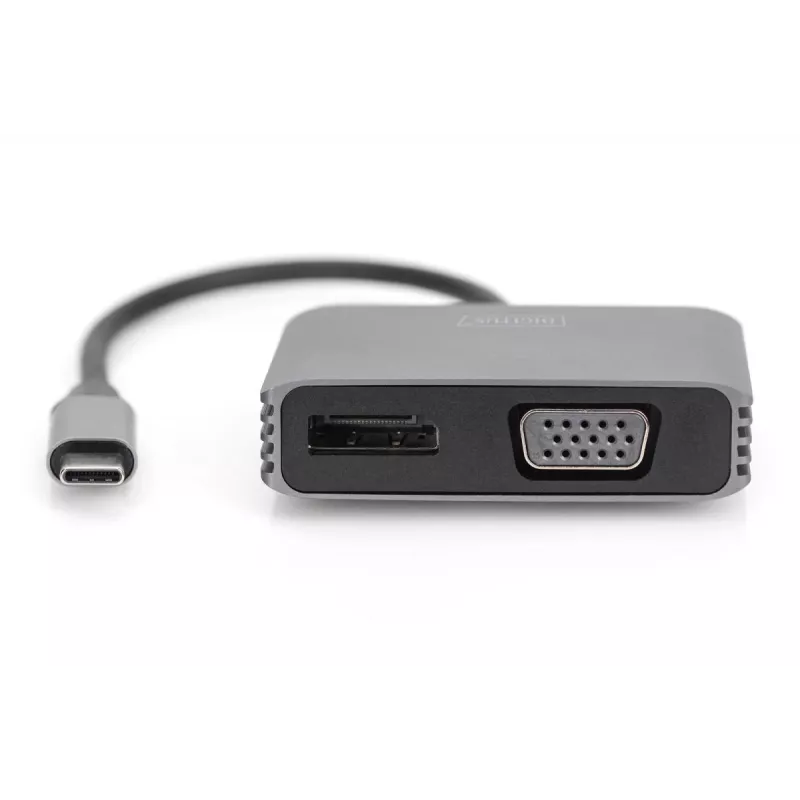 DIGITUS adattatore grafico USB Type-C 4K 2-in-1 DisplayPort + VGA