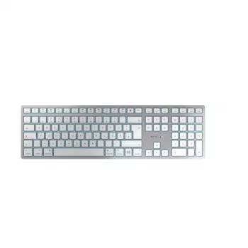CHERRY KW 9100 sottile FOR MAC tastiera universale USB + Bluetooth QWERTZ tedesco argento