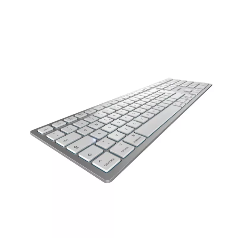 CHERRY KW 9100 sottile FOR MAC tastiera universale USB + Bluetooth QWERTZ tedesco argento