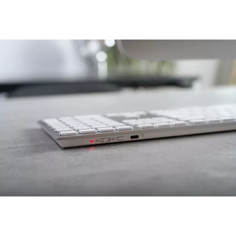 CHERRY KW 9100 sottile FOR MAC tastiera universale USB + Bluetooth QWERTZ tedesco argento