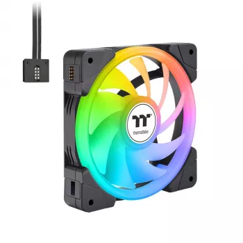 THERMALTAKE ventola PC – SWAFAN EX14 ARGB Sync TT Premium Edition – 14 cm – nero – confezione da 3