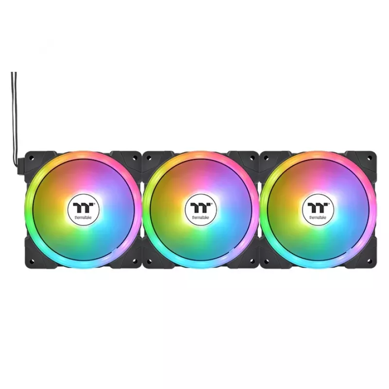 THERMALTAKE ventola PC – SWAFAN EX14 ARGB Sync TT Premium Edition – 14 cm – nero – confezione da 3